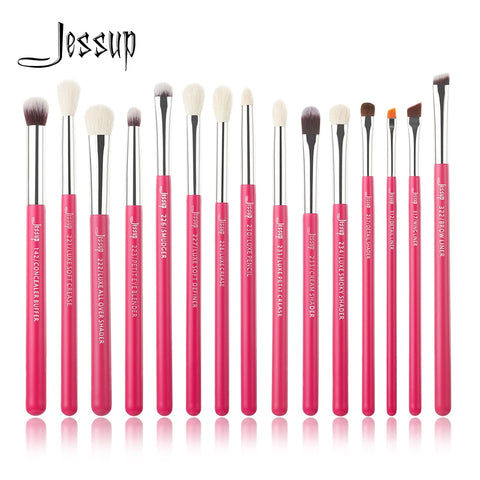 Silver Makeup Brushes Set